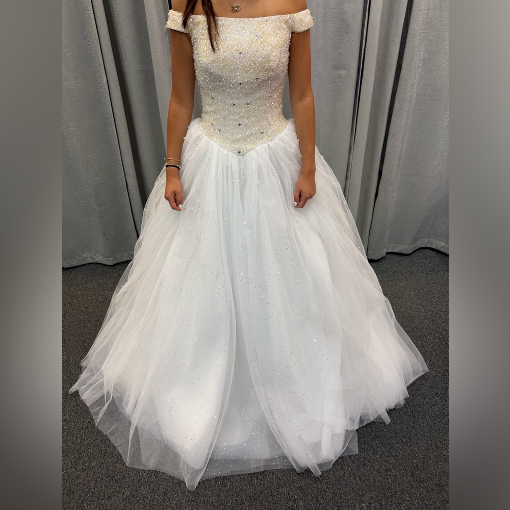 Women’s white ballgown
